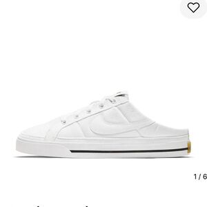 Nike Court Legacy Mule in Crisp White